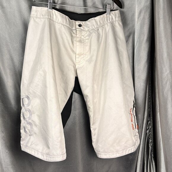 POC MTB Cycle DH Shorts Bundle Men's 34 Off Road Downhill Bike Ripstop Black Org - Picture 8 of 17